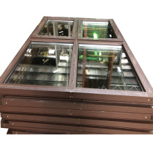 1.6mm thickness  foshan supplier double glazed aluminum window price square meter